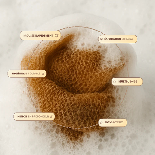 MagiScrub™  - Éponge Exfoliante Maillée d’Afrique